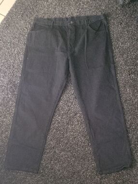 Rustler Black Relaxed-Fit Straight Pants